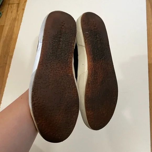 Superga Black 2750 COTU Classic Sneakers in Womens 8.5 Canvas Shoes - Picture 5 of 9